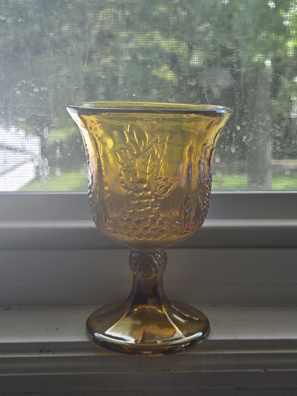 Vintage Carnival Indiana Glass Goblet